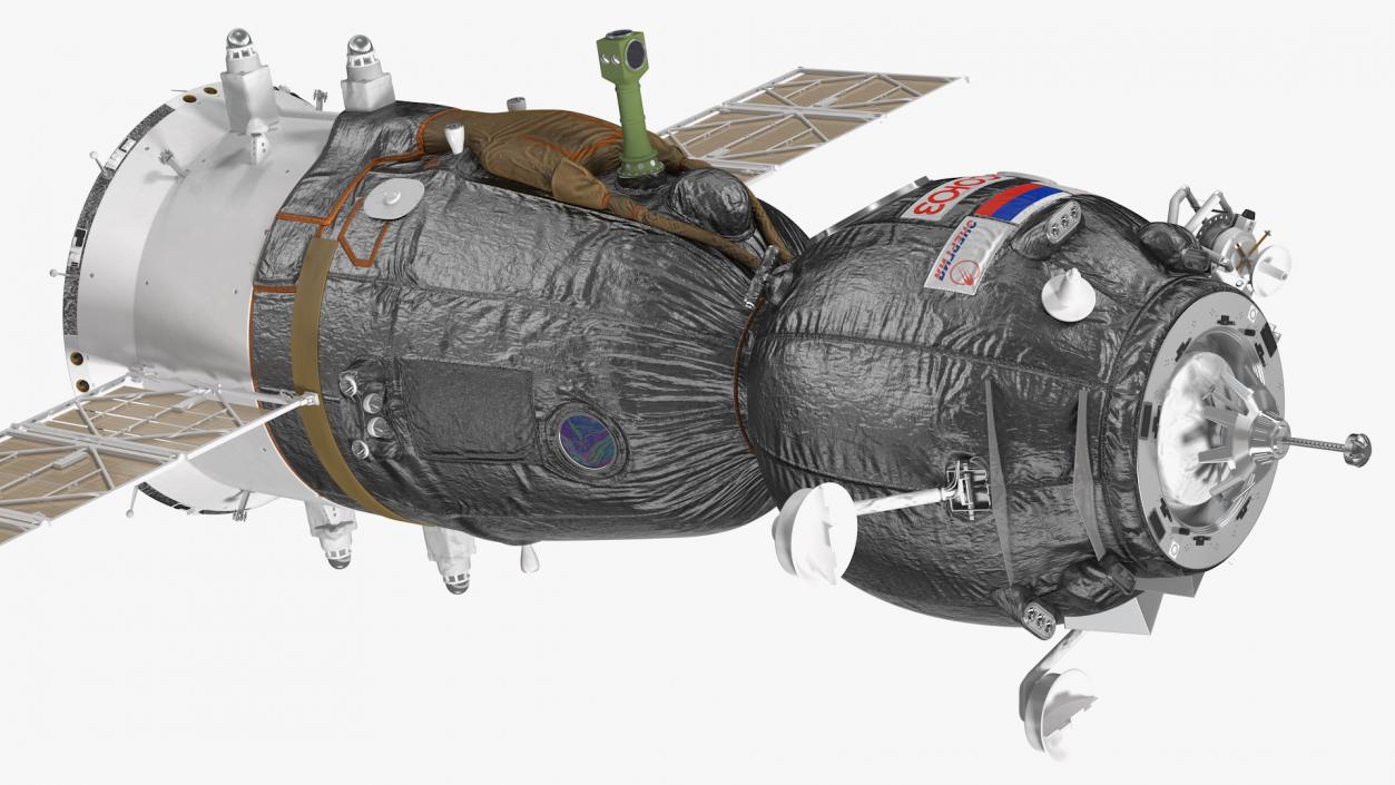 3D Soyuz MS Manned Spacecraft