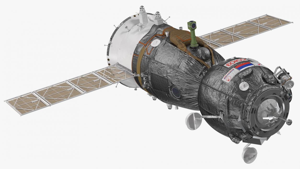 3D Soyuz MS Manned Spacecraft