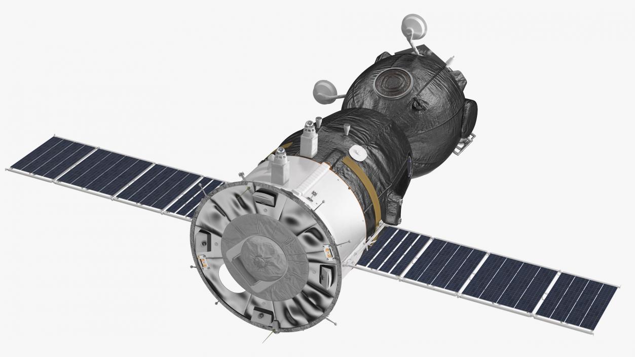 3D Soyuz MS Manned Spacecraft