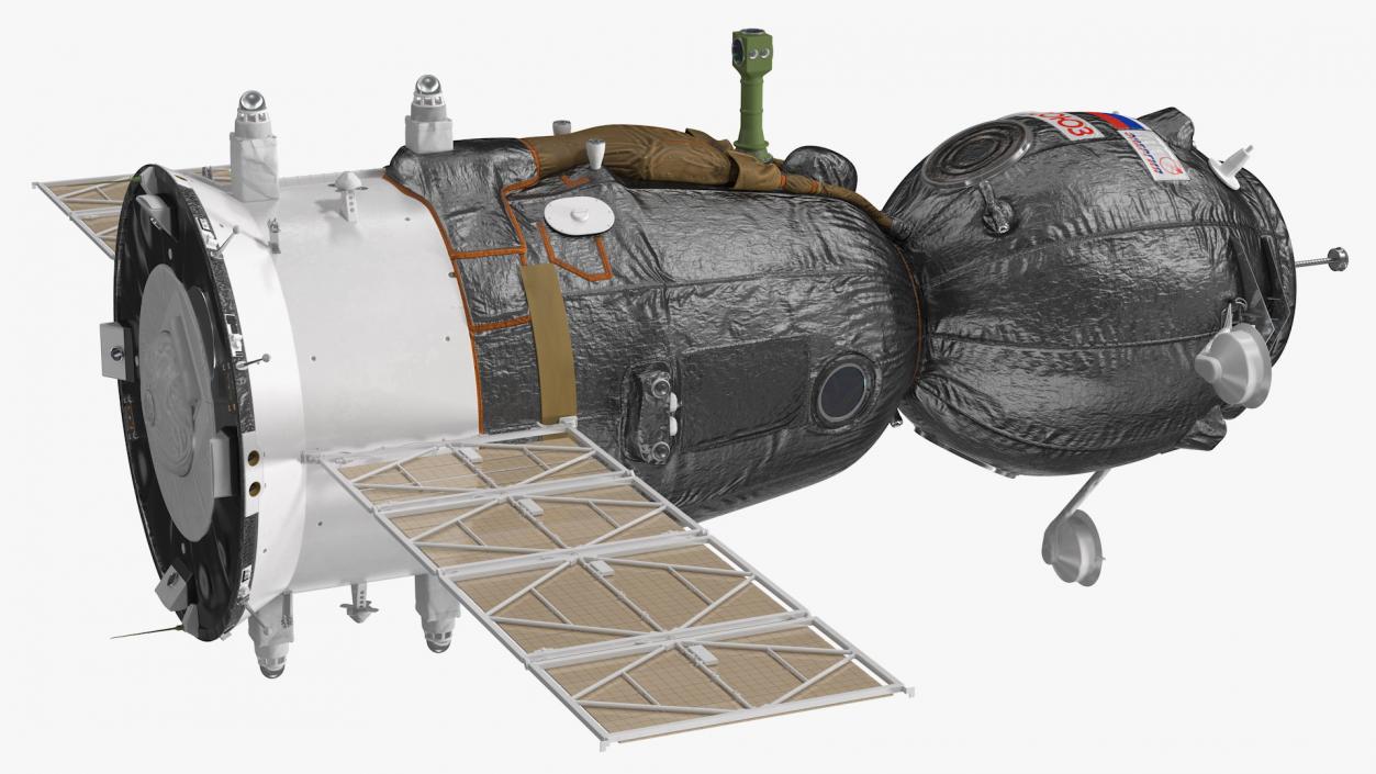 3D Soyuz MS Manned Spacecraft