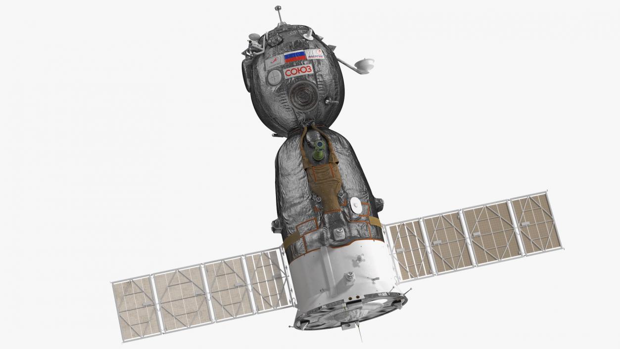 3D Soyuz MS Manned Spacecraft