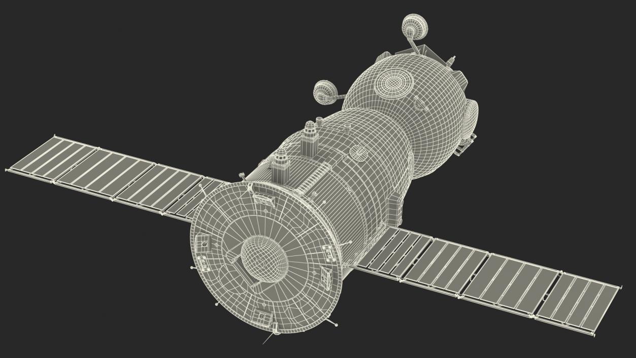 3D Soyuz MS Manned Spacecraft