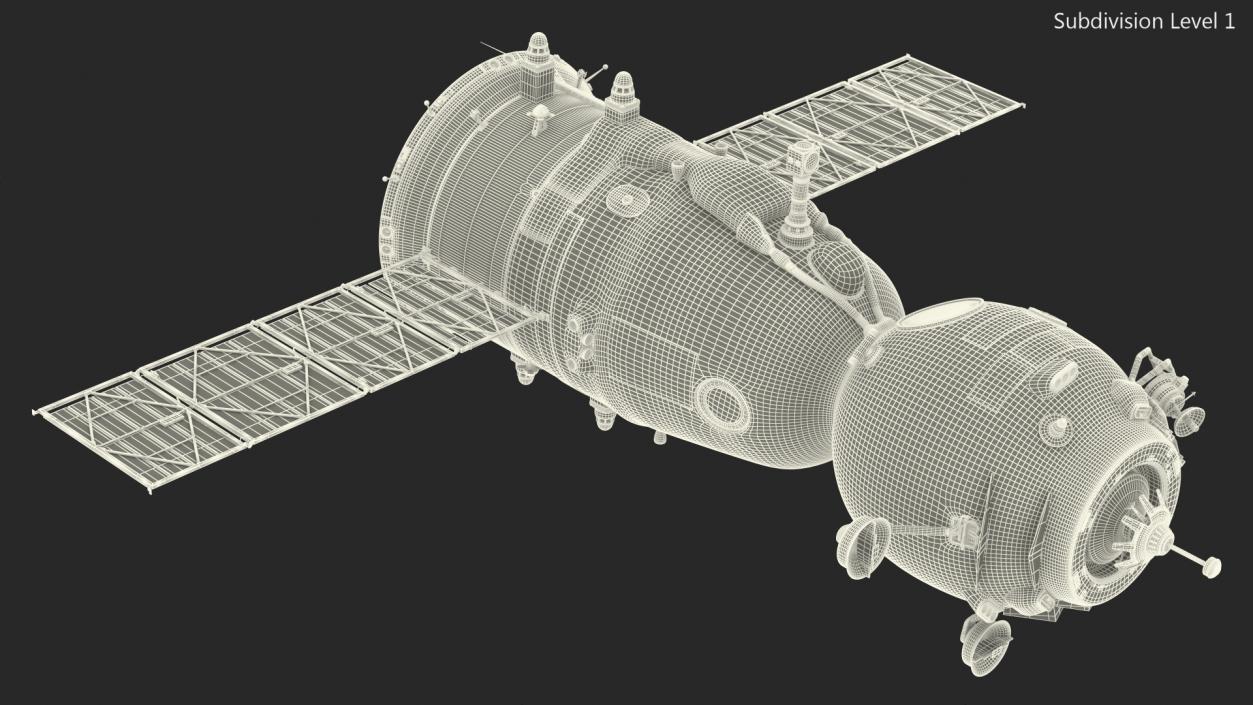 3D Soyuz MS Manned Spacecraft