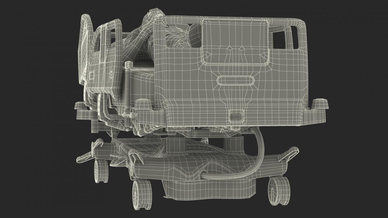 Patient on LINET Intensive Care Bed 2 3D