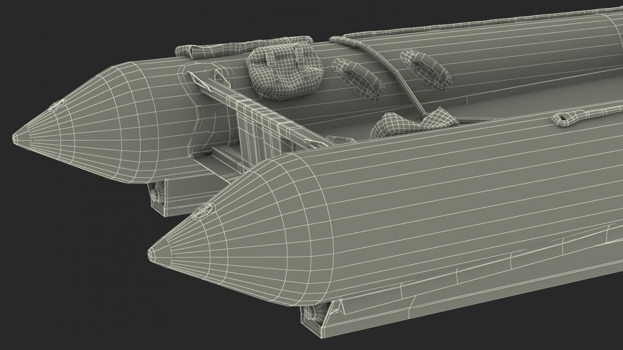 Racing Boat Gemini Zapcat F1 Black 3D model