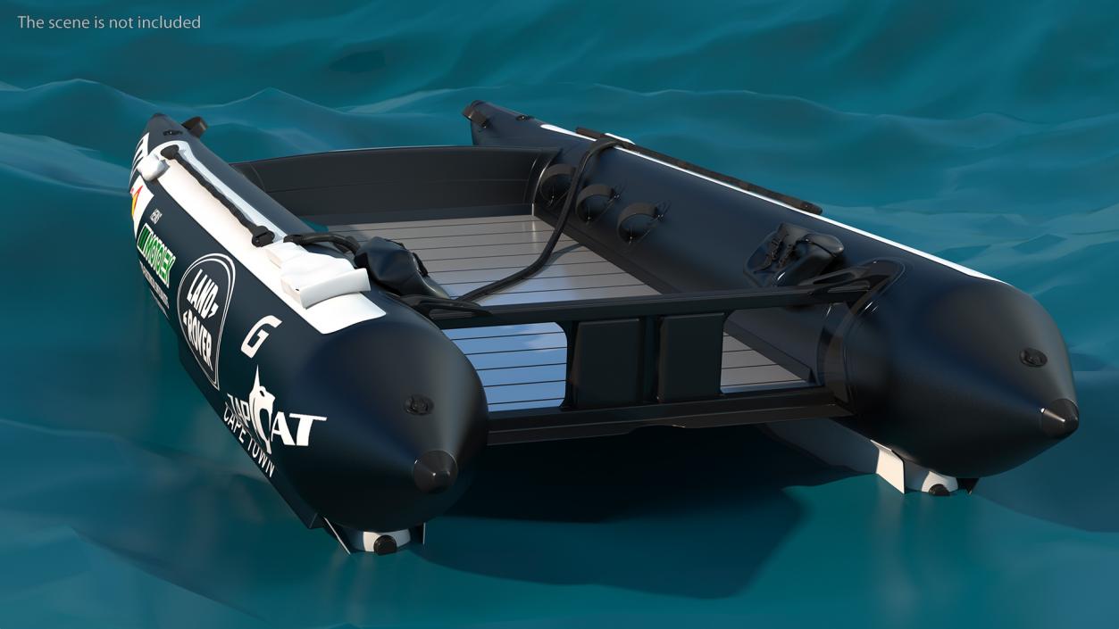 Racing Boat Gemini Zapcat F1 Black 3D model