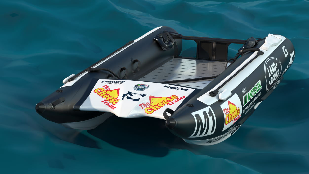 Racing Boat Gemini Zapcat F1 Black 3D model