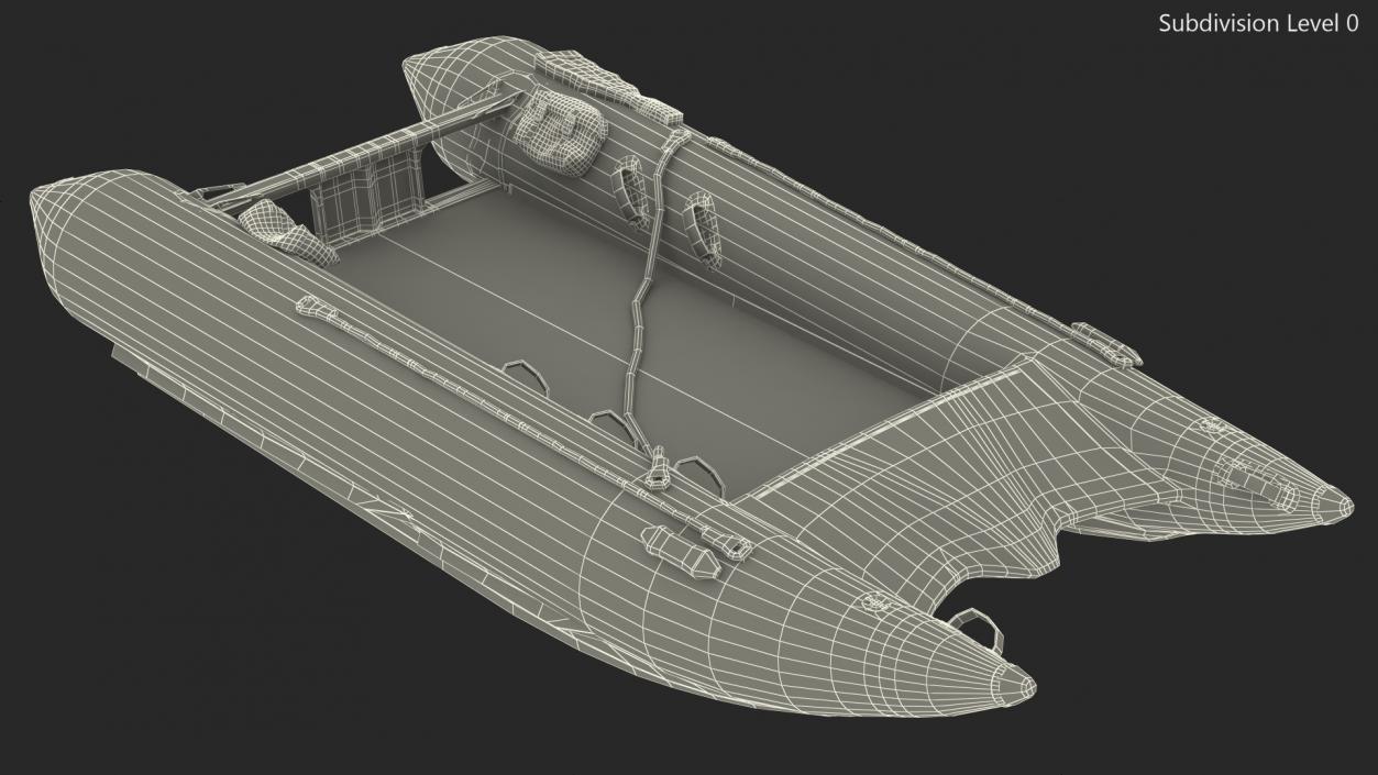 Racing Boat Gemini Zapcat F1 Black 3D model