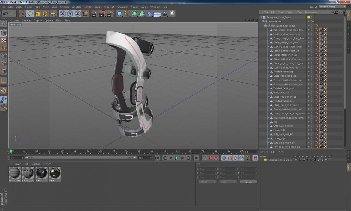 Renegade Knee Brace 3D model