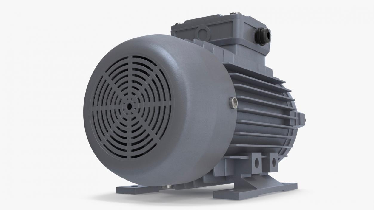 Single Phase Electric Motor 3D