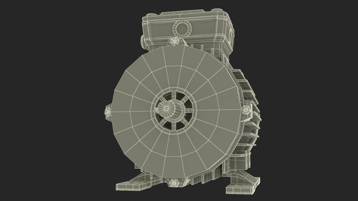 Single Phase Electric Motor 3D