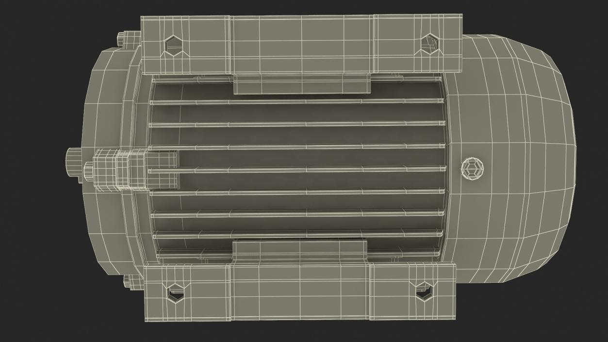 Single Phase Electric Motor 3D