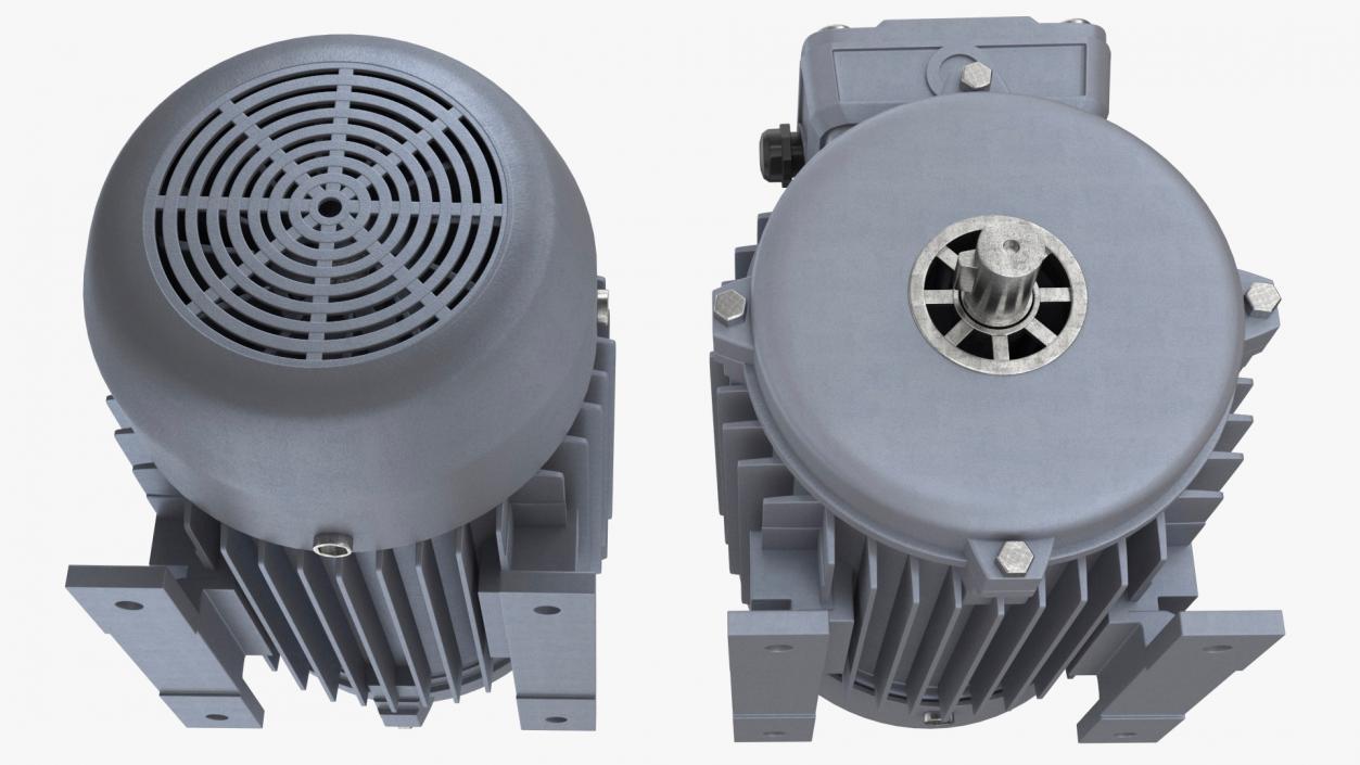 Single Phase Electric Motor 3D