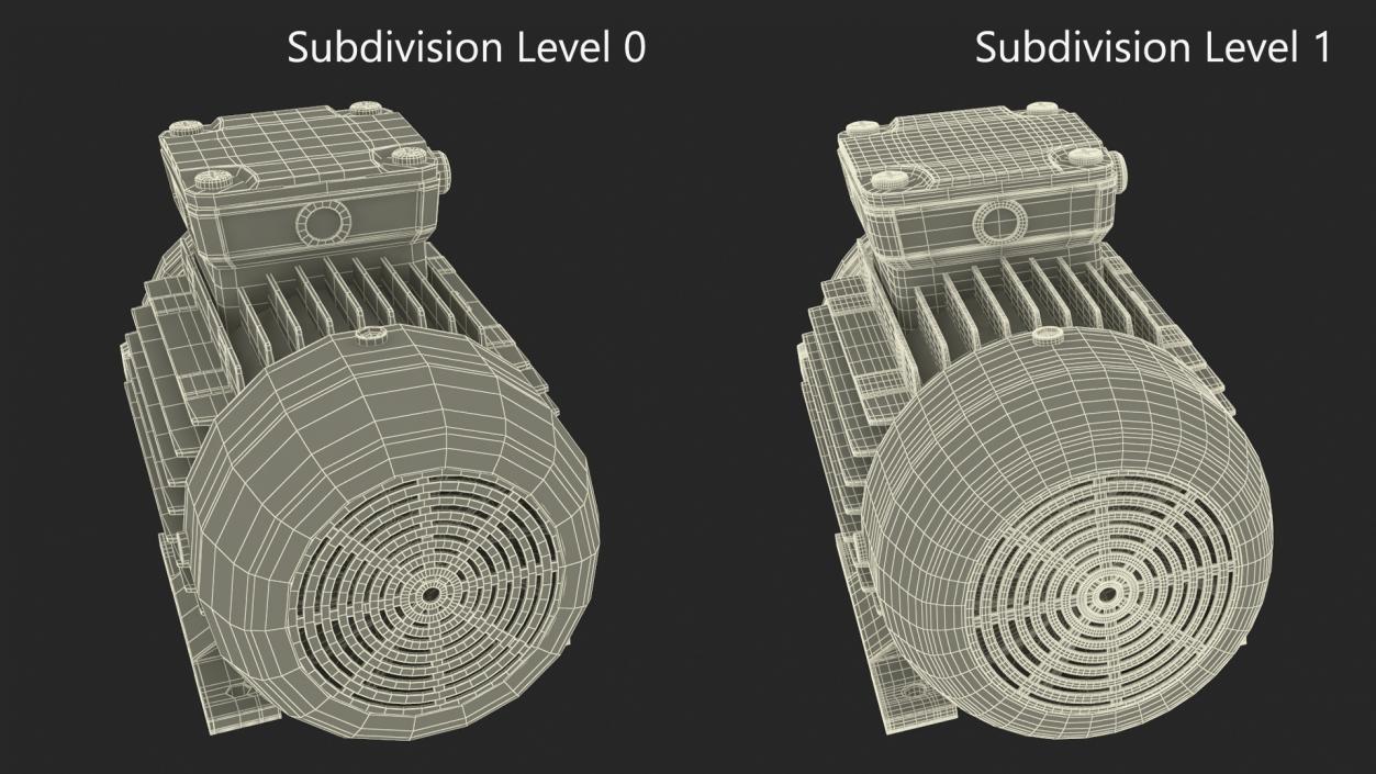 Single Phase Electric Motor 3D