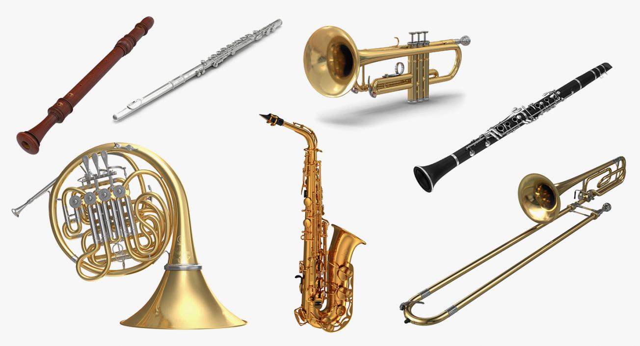 Wind Instruments Collection 3 3D model