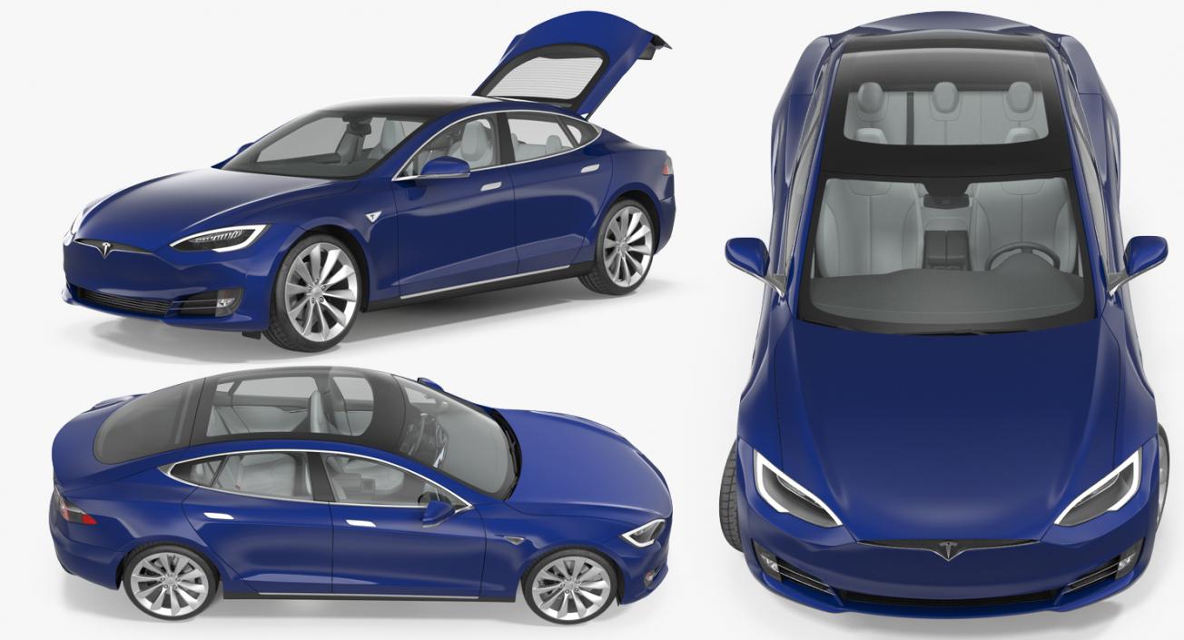 3D Tesla Model S 75 2017