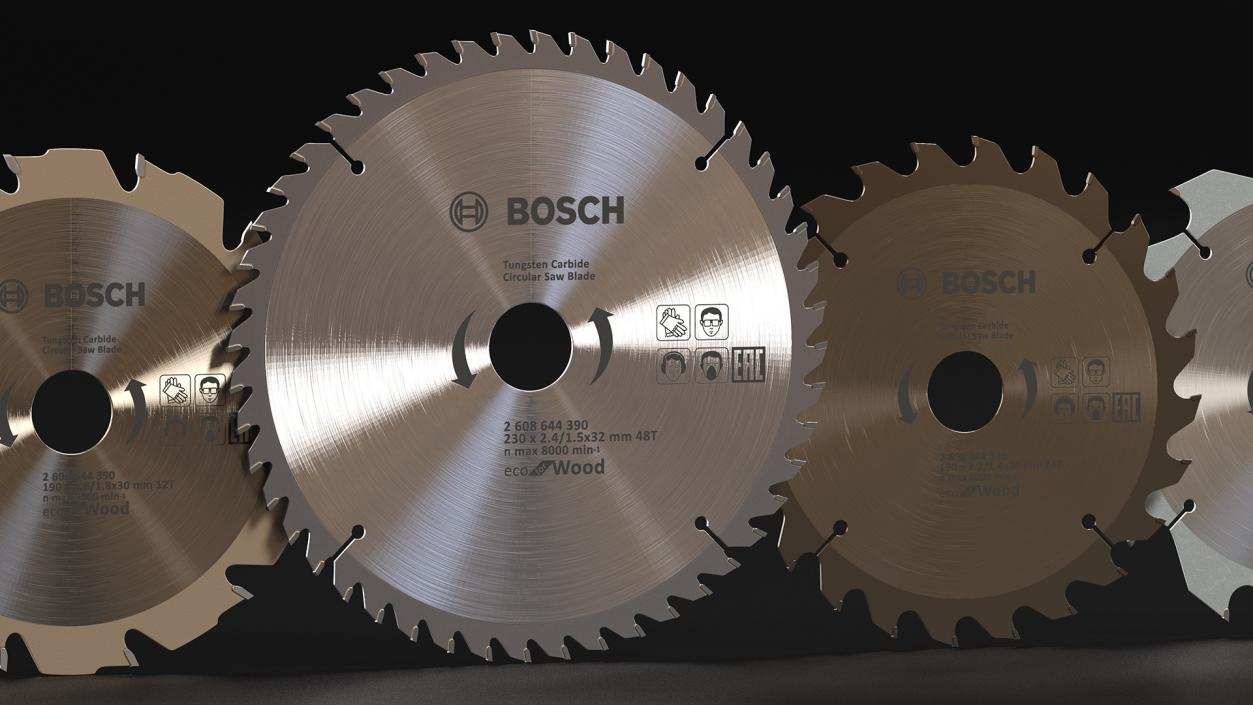 Bosch Circular Saw Blades Set 3D model