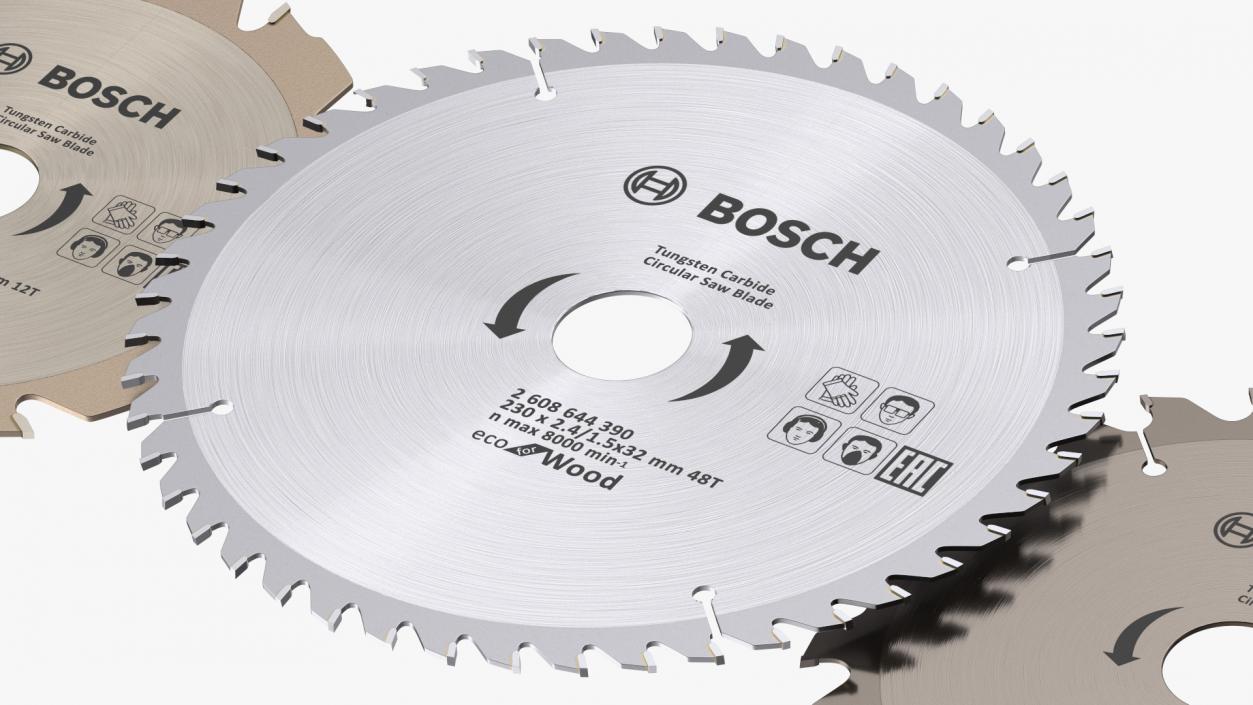 Bosch Circular Saw Blades Set 3D model