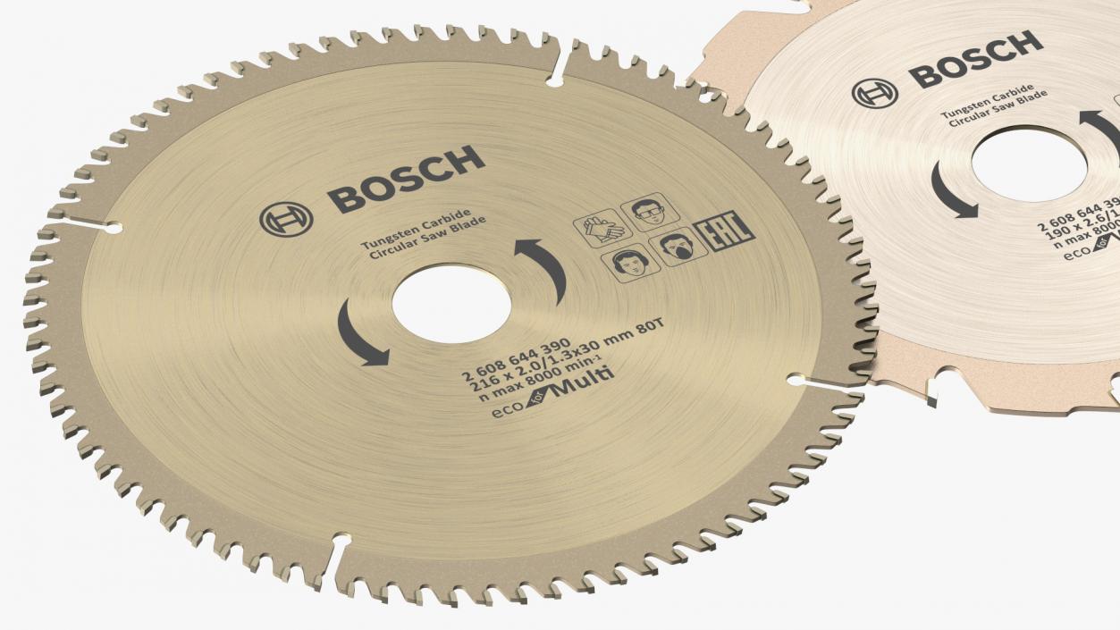 Bosch Circular Saw Blades Set 3D model