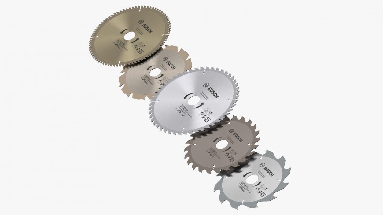 Bosch Circular Saw Blades Set 3D model