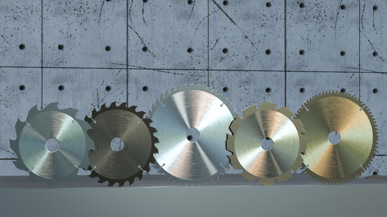 Bosch Circular Saw Blades Set 3D model