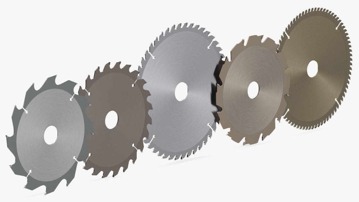 Bosch Circular Saw Blades Set 3D model