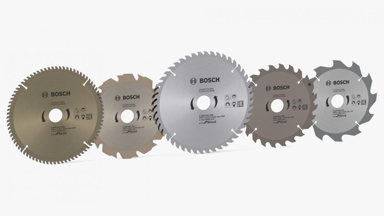 Bosch Circular Saw Blades Set 3D model