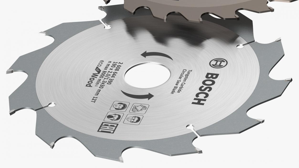 Bosch Circular Saw Blades Set 3D model