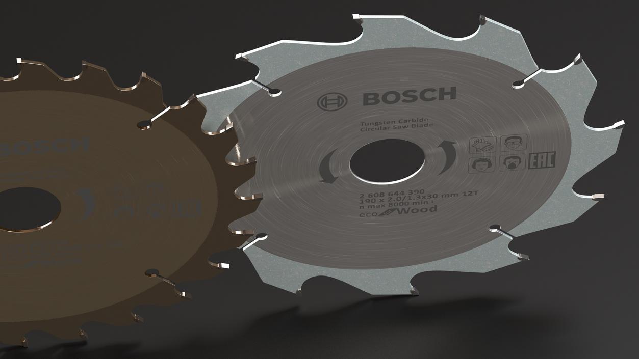 Bosch Circular Saw Blades Set 3D model