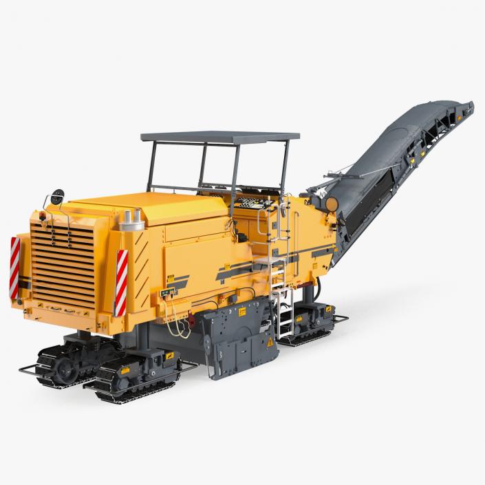 Asphalt Milling Machine Generic Clean Rigged 3D model