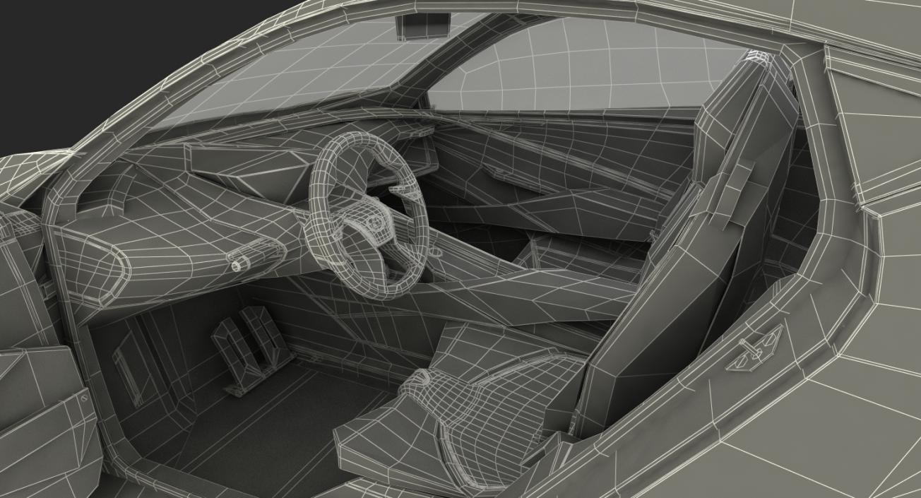 3D Concept Car Lexus LF-SA model