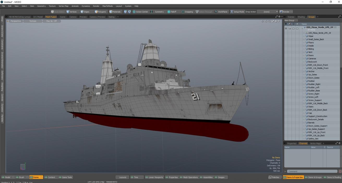 3D USS Mesa Verde LPD-19