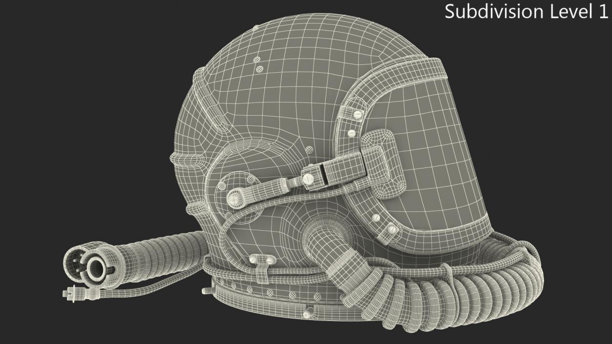 3D model Russian High Altitude Flight Helmet