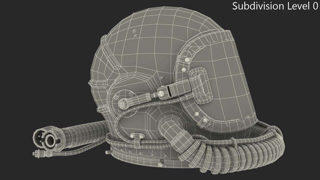 3D model Russian High Altitude Flight Helmet