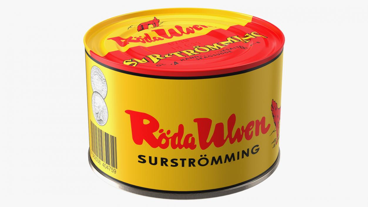 Can of Surstromming Fermented Fish 850g 3D model