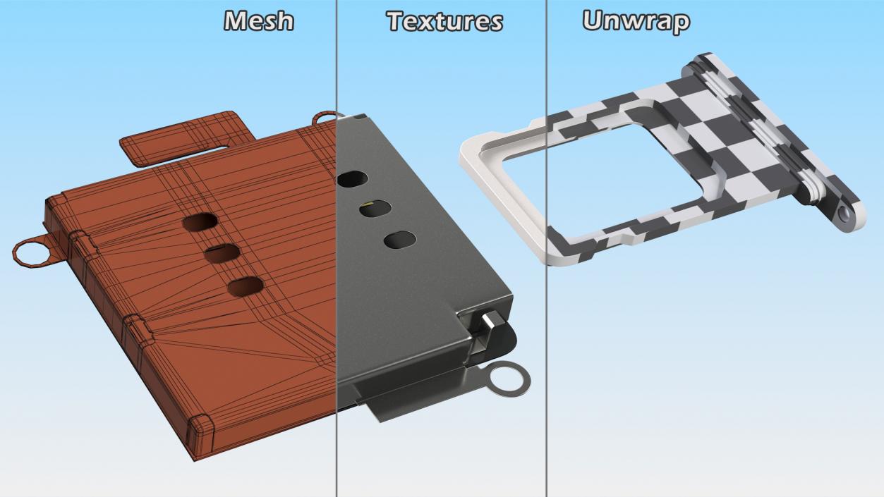 3D Sim Card Tray with Nano SIM Card Collection model