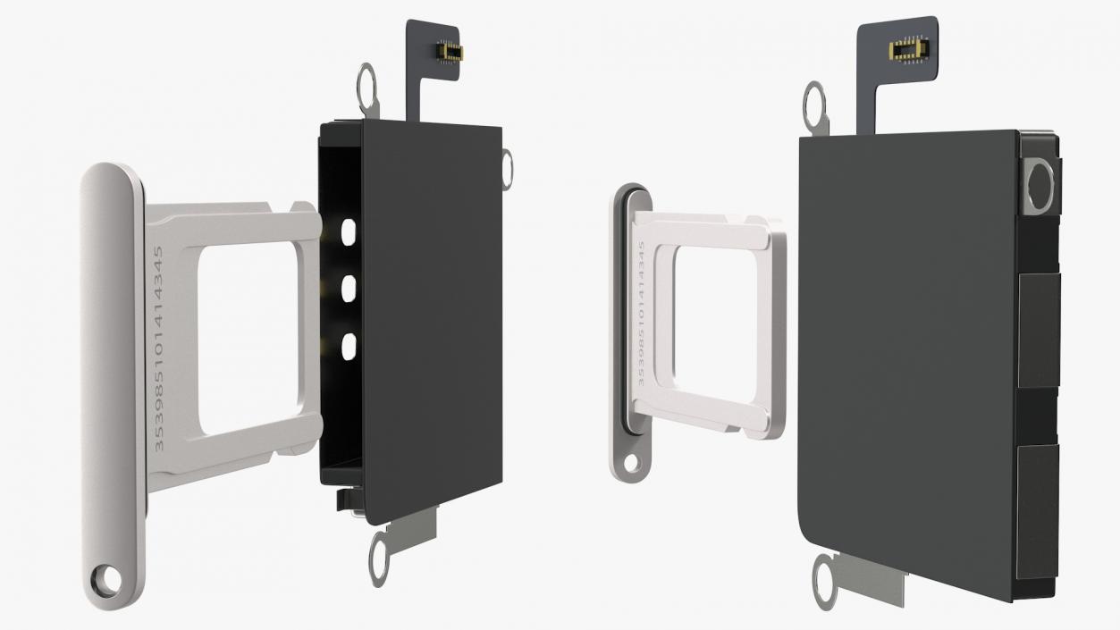 3D Sim Card Tray with Nano SIM Card Collection model