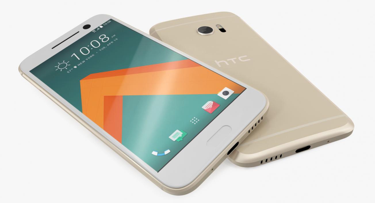 HTC 10 Topaz Gold 3D