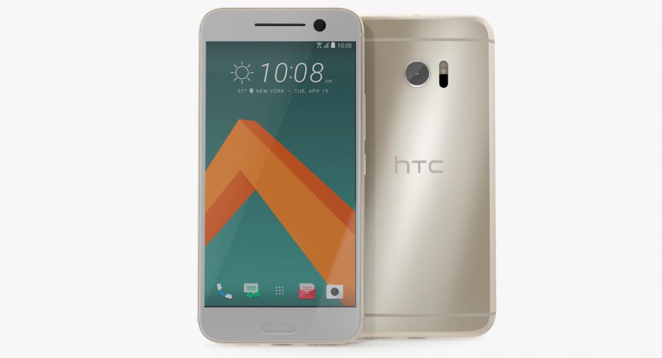 HTC 10 Topaz Gold 3D