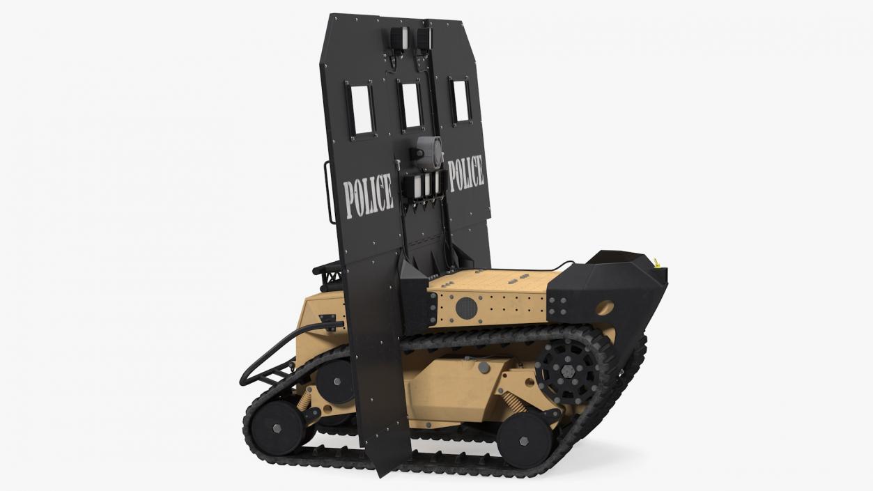 3D RBS1 SWAT BOT Robotic Ballistic Shield model