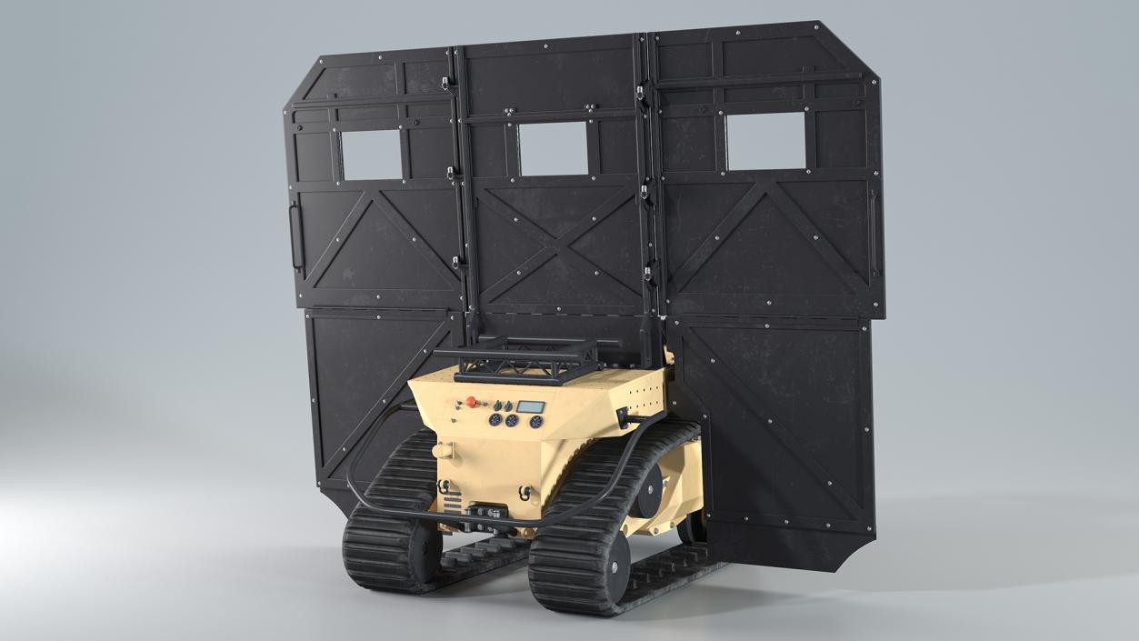 3D RBS1 SWAT BOT Robotic Ballistic Shield model