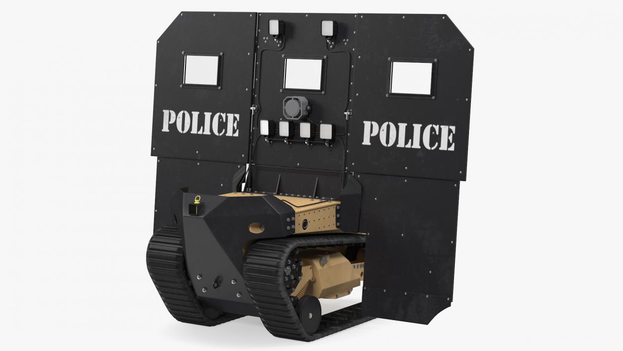 3D RBS1 SWAT BOT Robotic Ballistic Shield model