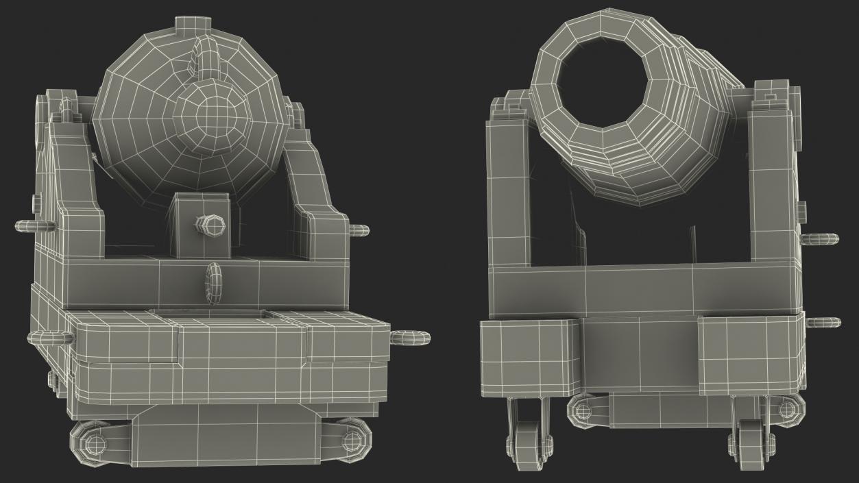 3D model Old Ship Cannon