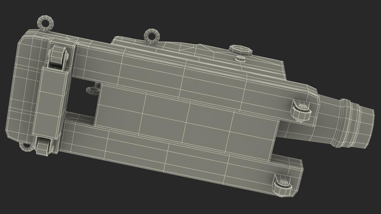 3D model Old Ship Cannon