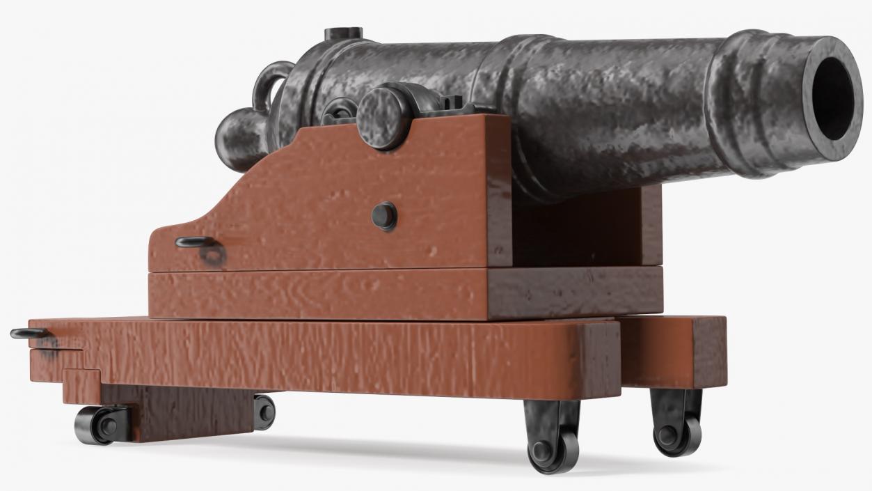 3D model Old Ship Cannon