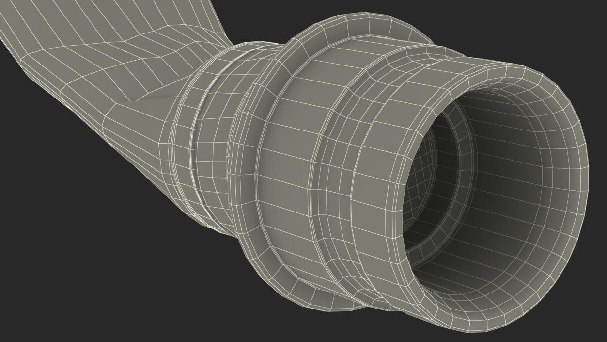 Rolled Up Fire Hose Used 3D model