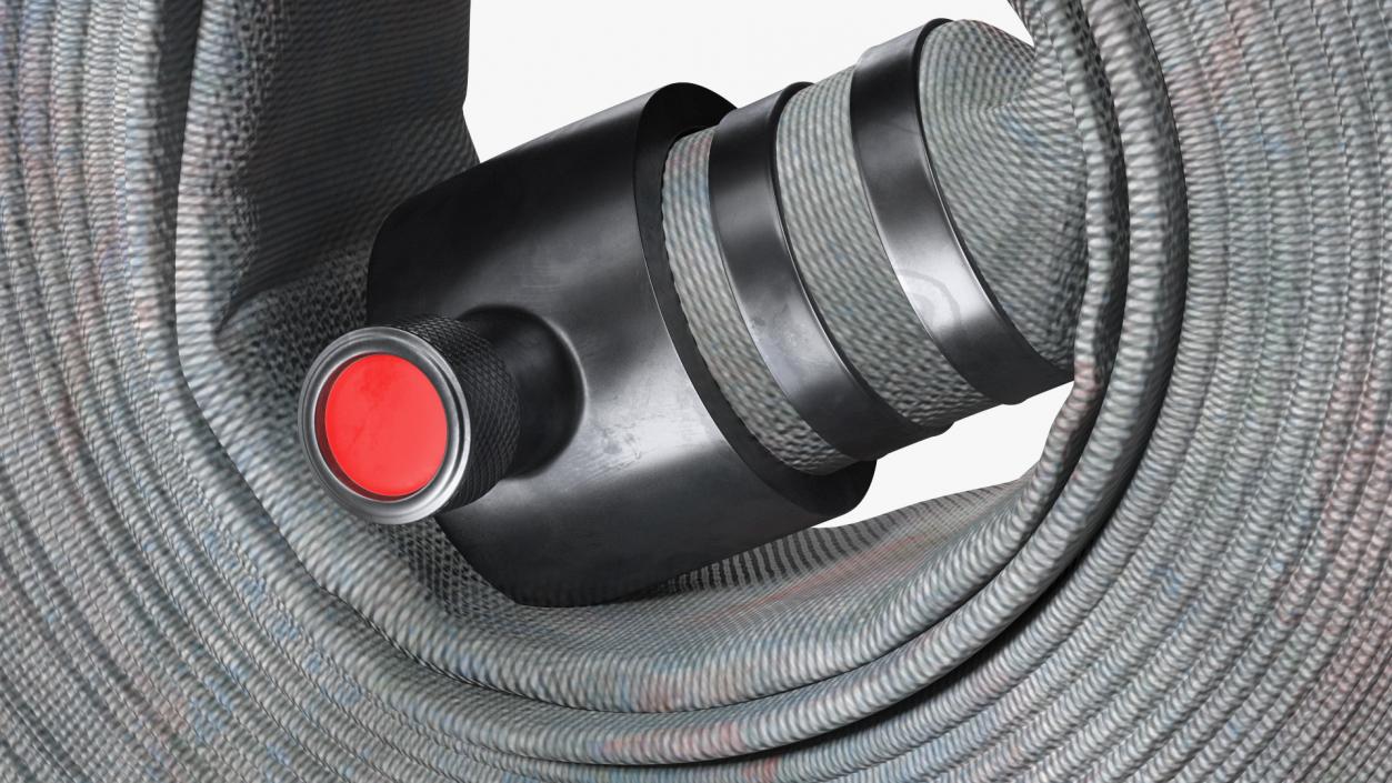 Rolled Up Fire Hose Used 3D model