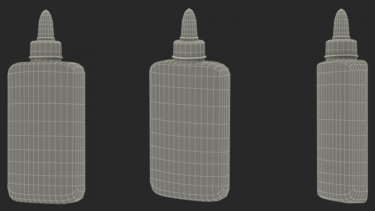 3D School Glue Bottle 200g model