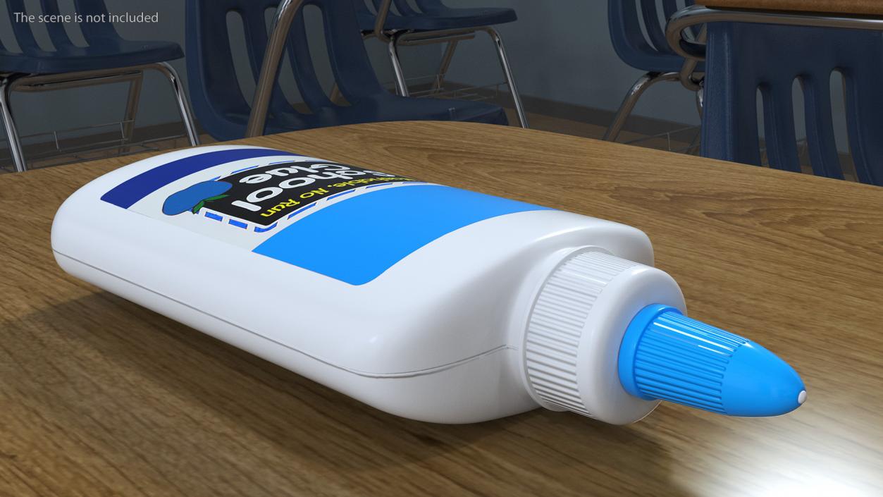 3D School Glue Bottle 200g model