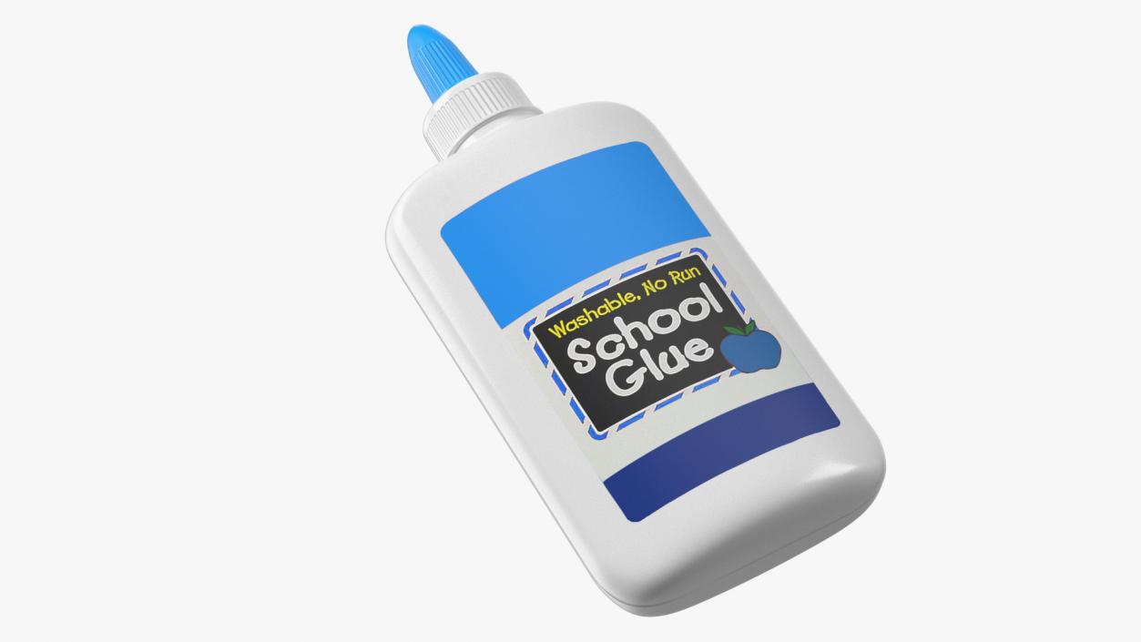 3D School Glue Bottle 200g model